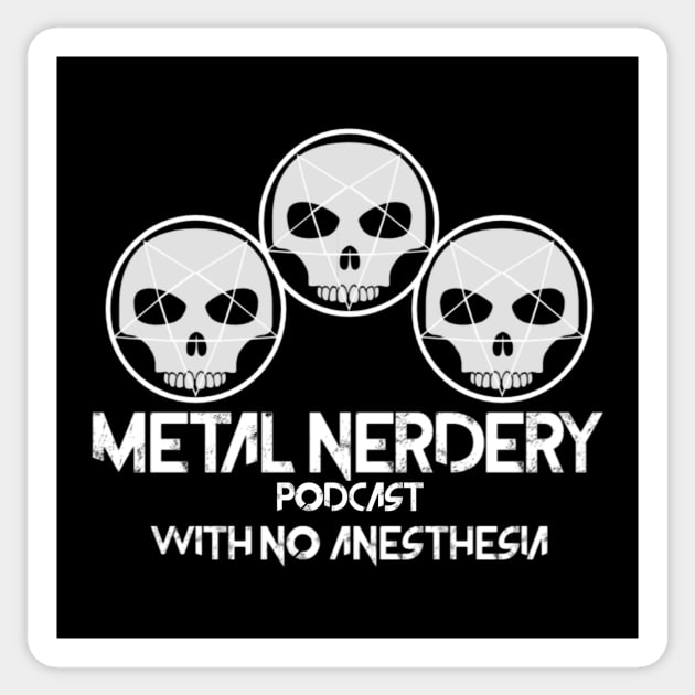 Metal Nerdery Podcast Logo Sticker by Metal Nerdery Podcast